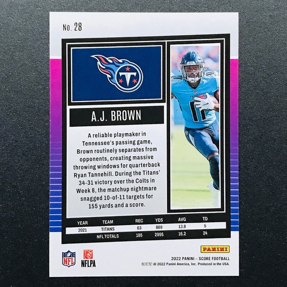 A.J. Brown - 2022 Score #28 - Picture 2 of 2